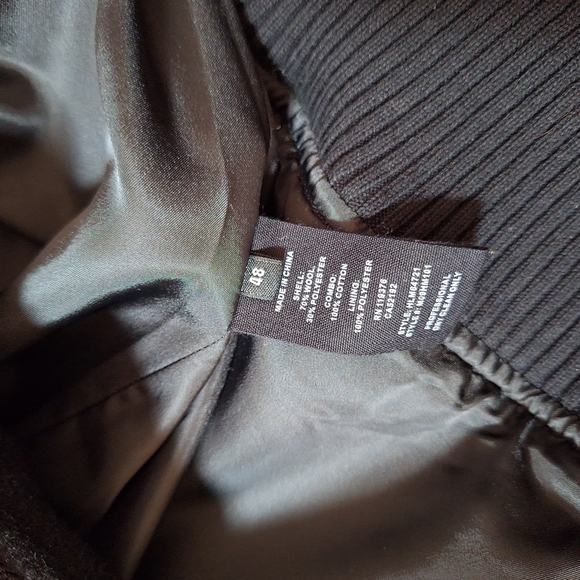 NWT Helmut Lang Black Wool Bomber Jacket Size 48 - Picture 7 of 9